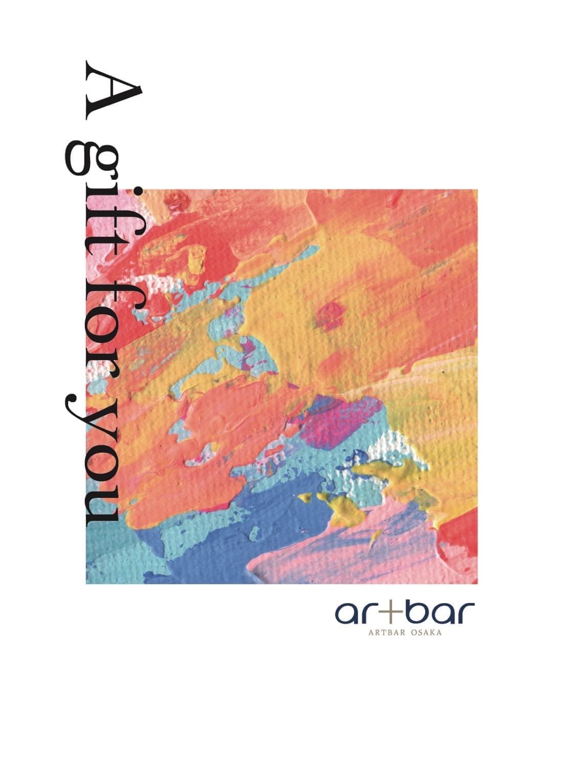 Artbar Osaka gift certificate