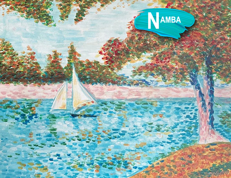 スーラ SEURAT THE SEINE AT LA GRANDE JATTE – Artbar Osaka（アート