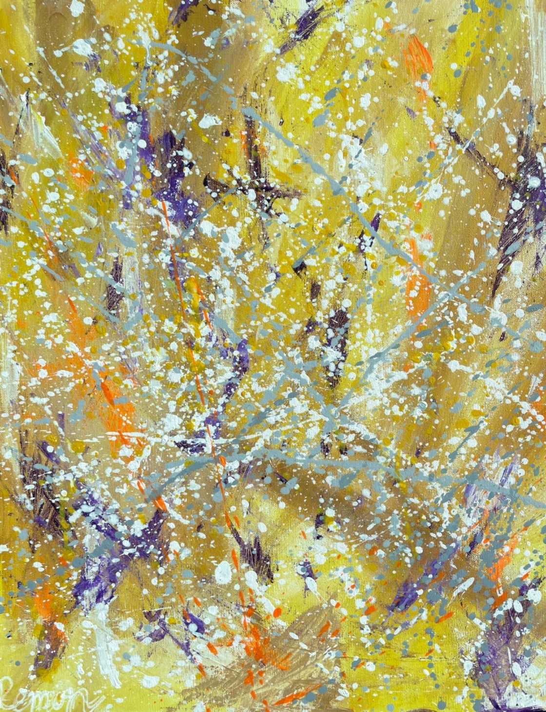 アクションペインティング選べるキャンバス PAINT LIKE JACKSON POLLOCK Artbar Osaka（アートバー大阪） ワイングラスを片手に、あなたらしさを描く場所