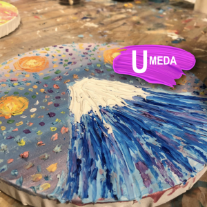 テクスチャーアート ゴッホの富士山 Textured Art Van Gogh Mt
